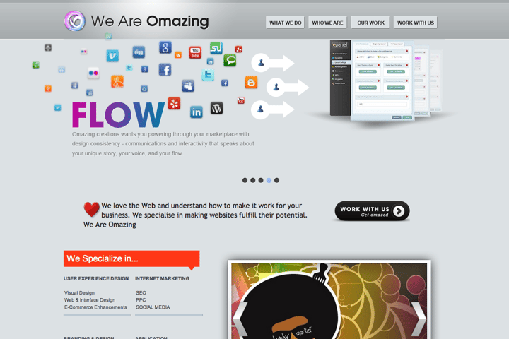 We Are Omazing website preview